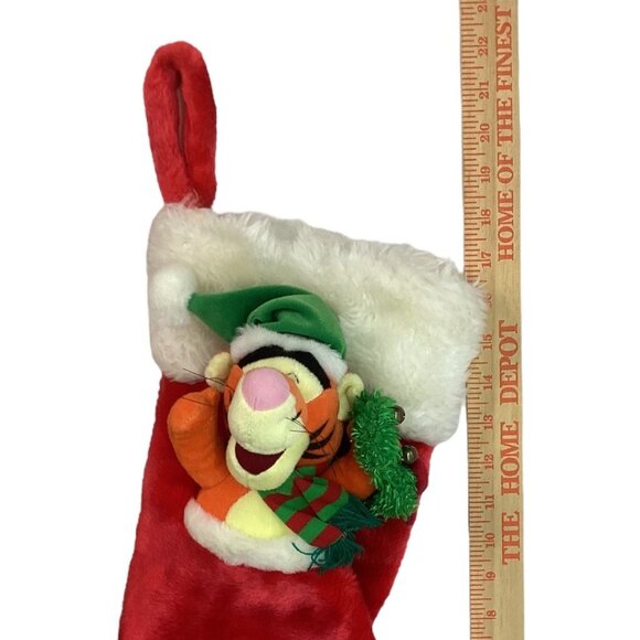 Vintage Disney Winnie The‎ Pooh 3D Plush Tigger Christmas Stocking - Picture 3 of 7
